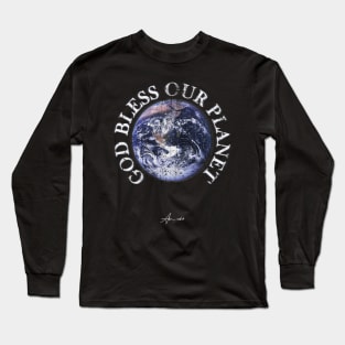 God Bless Our Planet - Earth Love Collection Long Sleeve T-Shirt